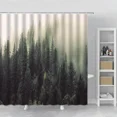 thumbnail image 3 of Mist Forest Mountain Trees Fog Natural Landscape Shower Curtain Waterproof Polyester Bathroom Supplies Bath Curtain Home r, 3 of 6