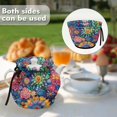 thumbnail image 4 of Colourful Florals Breakfast Pot Cover Tea Kettle Lid Teapots Dust Cover Insulated Portable Breakfast Warmer for Home Kitchen for Home Table Restaurant Decorative Accessories, 4 of 6
