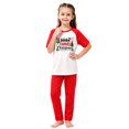 thumbnail image 7 of XUNKUSGA Matching Family Christmas Pajamas Set Classic Print Short Sleeve Top and Long Pants Sleepwear sets Matching Xmas Jammies for Family Photoshoot Home Lounging,Size 11-12 Years, 7 of 7