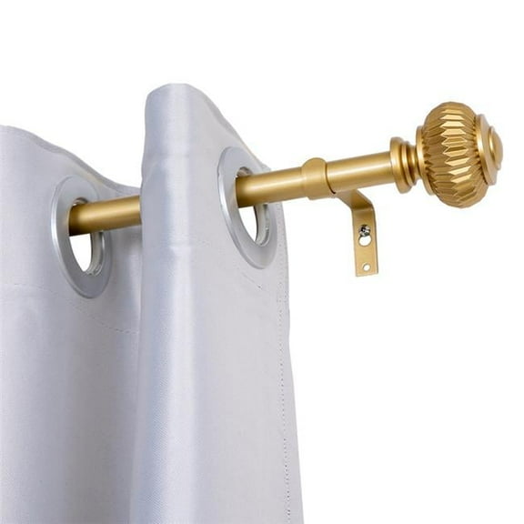0.75 in. Curtain Rod for 86-120 in. Windows, Gold