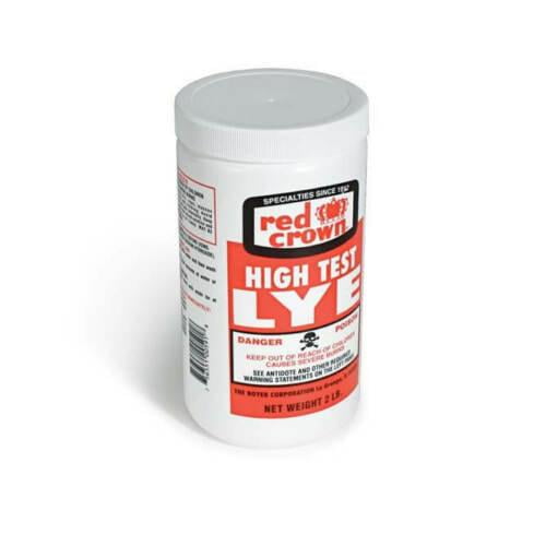 Red Crown High Test Lye for Making Soap