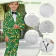 thumbnail image 6 of Xoenoiee Truck Rainbow Shamrock Coin Print Boys Suit Slim Fit 2 Piece Formal Suits for Kids St. Patrick's Day Wedding Dress Tuxedos Blazer Pants Suits Set, 9-10 Years, 6 of 7