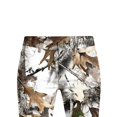 thumbnail image 4 of Grblisyd Girls Uniform Pants Kids Stretchy Elastic Waist Camo Maple Leaf Print Flare Pant with Pockets for 5-15 Years, 4 of 6