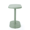 thumbnail image 6 of Tcbosik Bistro Table and Chairs Set of 2, 3 Piece Metal Outdoor Furniture Set, Oval Table and 2 Armchairs for Balcony, Backyard, Garden, Porch, Green, 6 of 11