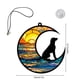 thumbnail image 2 of Fiudx Colgante Acrílico Colorido, Diseño En Forma de Media Luna, Recuerdo Personalizado para Mascotas, Opción Versátil para Exhibir, Recuerdo Emotivo, Decoración para El Hogar o El Jardín, Tamaño de, 2 of 2