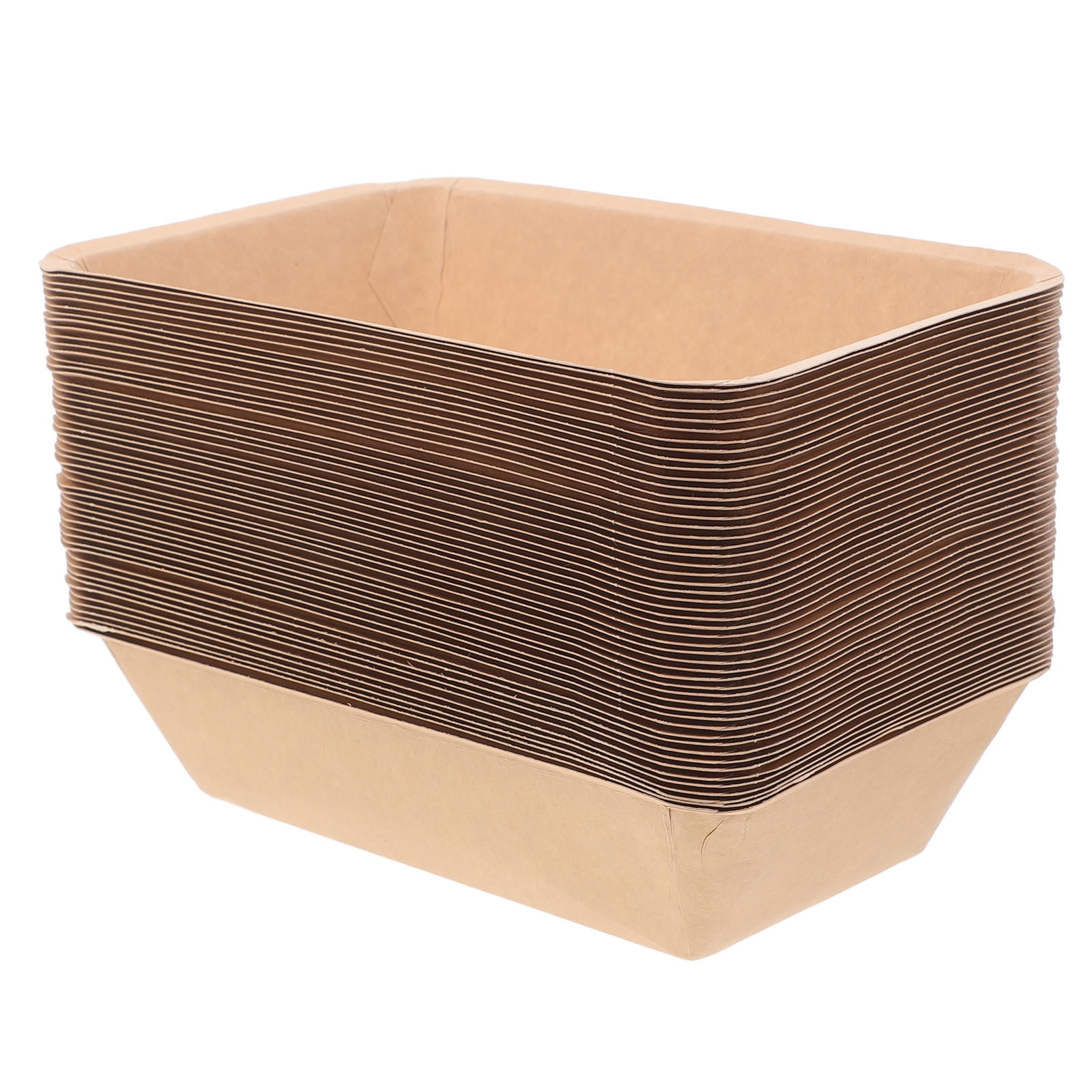OULII 50Pcs Rectangular Paper Plates for Crawfish and Seafood at Restaurants