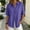 A1-Purple, variant on Linen Tops for Women Tunic Tops Button Blouses V Neck Casual Tunic Blouses Loose Clothes Womens Blouse Dressy Blouses Casual Blouses Summer Shirts for Women Gauze Shirts Gauze Tunic Red Xl