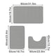 thumbnail image 3 of Price cut Memory Foam Bathroom Rug Set 3 Piece, Non Slip Extra Soft Absorbent Bath Mats, Machine Washable & Dry Toilet Mat Sets For Bathroom Floor, 3 of 3
