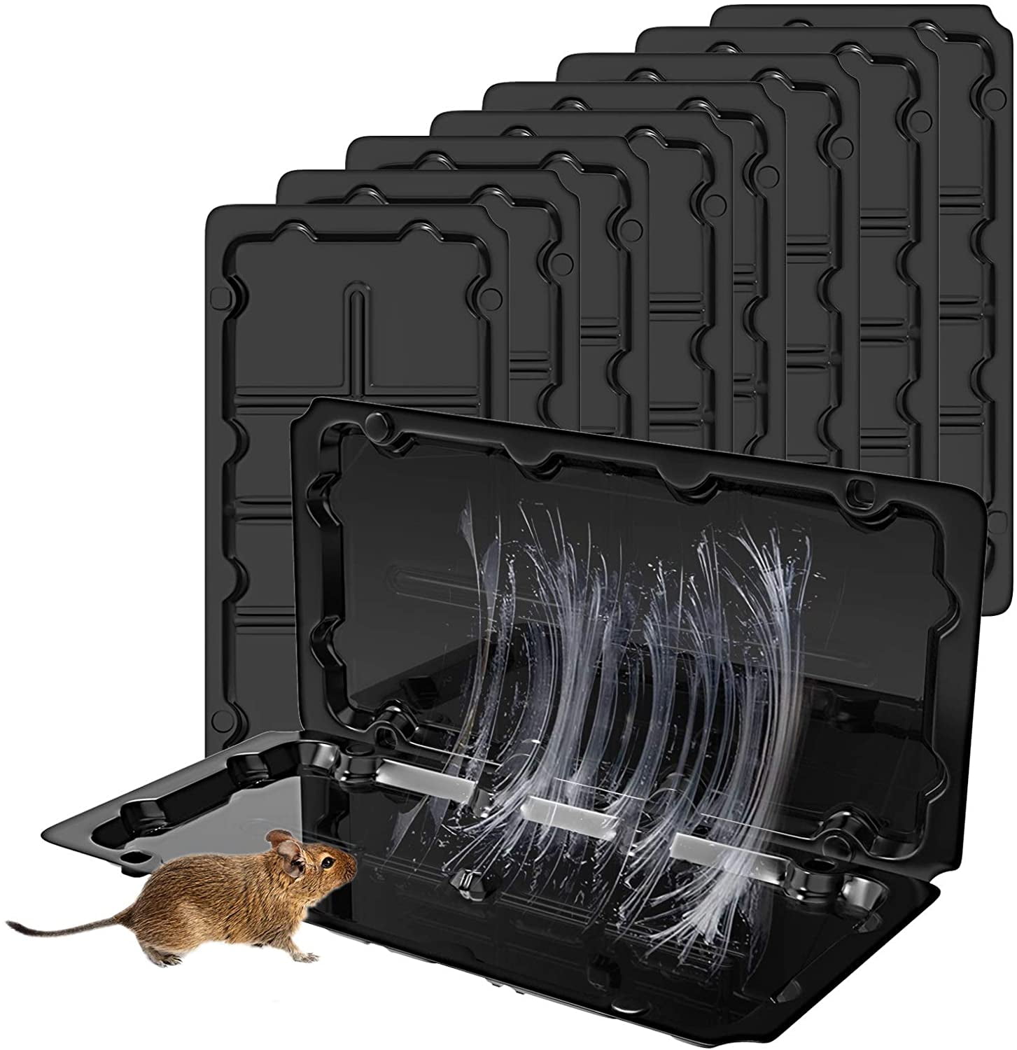 Mice & Rodent Glue Board Sticky Insect Mouse & Rat Sticky Traps-8 Glue Trays 
