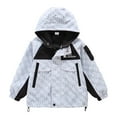 thumbnail image 3 of Gyexs Boys Winter Waterproof Ski Jacket Kids Lined Warm Snow Coat Streetwear Rainwear (White, 8-9 Years), 3 of 9