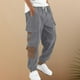 thumbnail image 2 of Pantalones cargo para hombre para exteriores - Estilo jogger de pana - Poliéster, bolsillos utilitarios, tallas S-XXL, 2 of 6