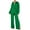 Green, variant on Brilliant Two Piece Outfits Women Skirt And Top Work Outfits for Women Women's Fall Fall Fashion Long-Sleeved Loose Pleated Wide-Leg Pants Two-Piece Casual Suit Black M
