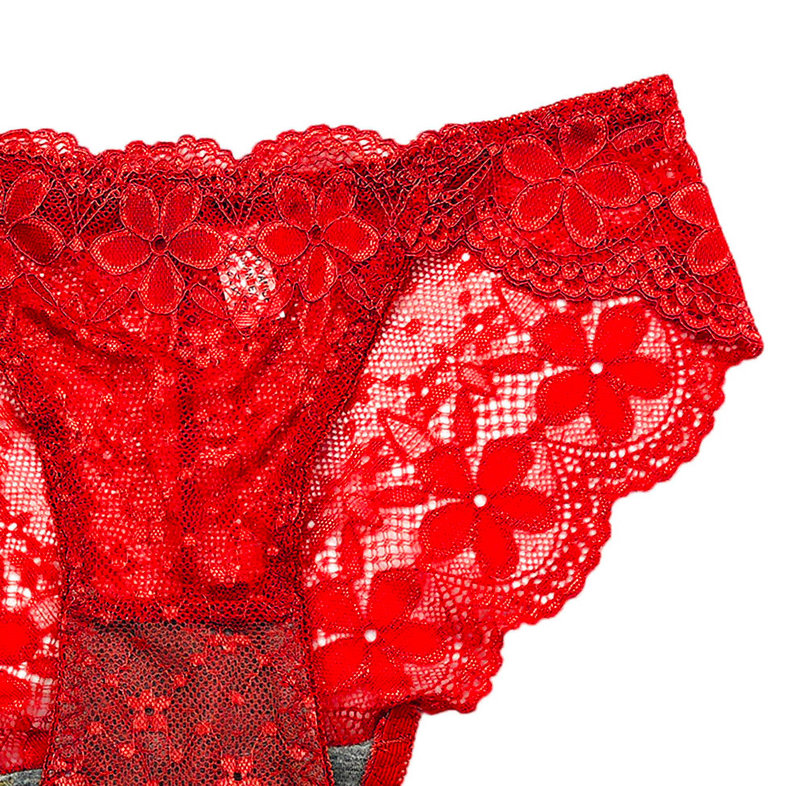 Womens Underwear Sexy Panties For Women Lace Panty Detail Crochet Lace ...