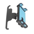 thumbnail image 2 of MAYUJIAA Cell Phone Holder 360 ° Rotation Rugged Reliable Air Outlet Seat Back Phone Holder Replacement for Tesla Model 3 Y Blue B Type QM321-20238, 2 of 13