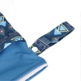 thumbnail image 3 of 2pcs Two Zippered Wet Dry Bags Snap Buttton Handle Leak Prevention Baby Cloth Diapers Bags 25 X 35cm G40, 3 of 5