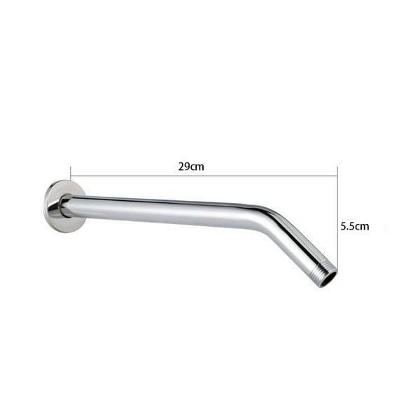 WinWay Stainless Steel Shower Head Extension Arm Wall Mounted Tube Rainfall Shower Head Arm for Bathroom Home Accessories,29cm