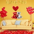 thumbnail image 3 of Kit de Décorations de Ballons pour la Saint-Valentin Ballons en Forme de Cœur Mylar Rouge Ballons & Ballons Rouges Pétales de Rose Artificiels pour la Saint-Valentin, 3 of 6