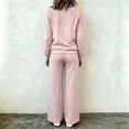 thumbnail image 5 of Mifsaly Track Suits 2 Piece Set for Women Zip Up Sweatshirts Jacket and Wide Leg Pants Fall Winter Daily Going Out Workout Lounge Matching Outfits, 5 of 5