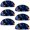 Multicolored, variant on PhooArto 6 Pcs Cup Drawer Pulls, Butterflies Purple Daisy Pattern Shell Shape Handles Cabinet Knobs for Dresser Cupboard Closet Wardrobe with Screws