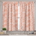 thumbnail image 2 of Ambesonne Camouflage Valance & Curtain, Soft Peach Tones, 55"x45", Salmon Peach, 2 of 6