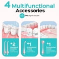 thumbnail image 3 of COSLUS Irrigador bucal portátil recargable con agua, 4 modos y 5 intensidades, ideal para viajes y hogar, color rosa, 3 of 8