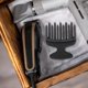 thumbnail image 3 of Wide Tooth Hair Comb 2-Pack for Curly Hair & Hairstyling - Black ABS Professional Combs, 3 of 3