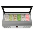 thumbnail image 2 of 45 in. Countertop Ice Cream Display Freezer with Glass Top with and 6 Pans, 2 of 17