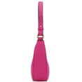 thumbnail image 3 of FashionPuzzle Small Crescent Shoulder Bag Underarm Purse (Fuchsia), 3 of 7
