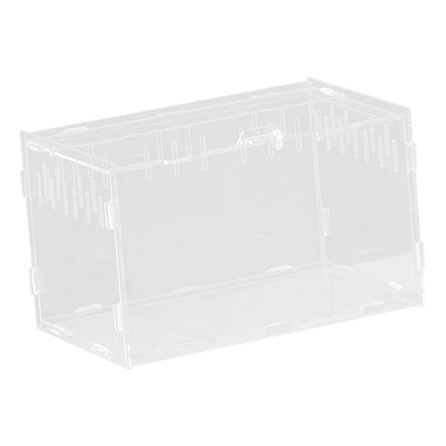 BELOVING Reptile Breeding Box Spacious Clear Breathable for Frog Hermit Crabs 25x15x15cm