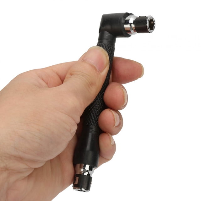 Llave de tubo tipo L, llave de tubo de acero tipo L de cabeza doble mini de 1/4 Llave de tubo en forma de L de cabeza doble Logre más