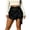 Black, variant on Summer Womens Cargo Shorts High Stretch Elastic Waist Fashion Asymmetrical Pocket Casual Skort Above Knee Length Black XXL