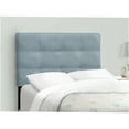 thumbnail image 3 of JERFIT Twin Velvet Upholstered Platform Bed Frame with Tufted Headboard, Light Blue, Modern Bedroom Frame Only with Wood Slat Support, 3 of 5