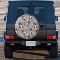 thumbnail image 3 of Kdxio Halloween Gnome for Tire Cover Wheel Protectors Tyre Covers Weatherproof Wheel Covers Universal Fit for Trailer Rv SUV Truck Camper Travel Trailers 14 inch, 3 of 8