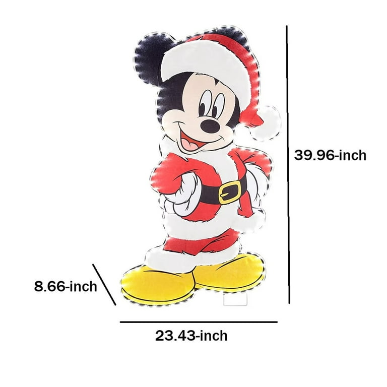 Disney 3.3-Feet Mickey Mouse Flat-Tastics LED Lighted Christmas