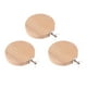thumbnail image 4 of EeaseMX 3 piezas de 88 mm de pedal redondo duradero de madera para jaula, nido, trampolín, juguete para chinchilla, 4 of 7