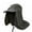 Gray Dark, variant on Men Women Outdoor Sport Fishing Hiking Hat UV 360 Degree Protection Face Neck Flap Sun Cap
