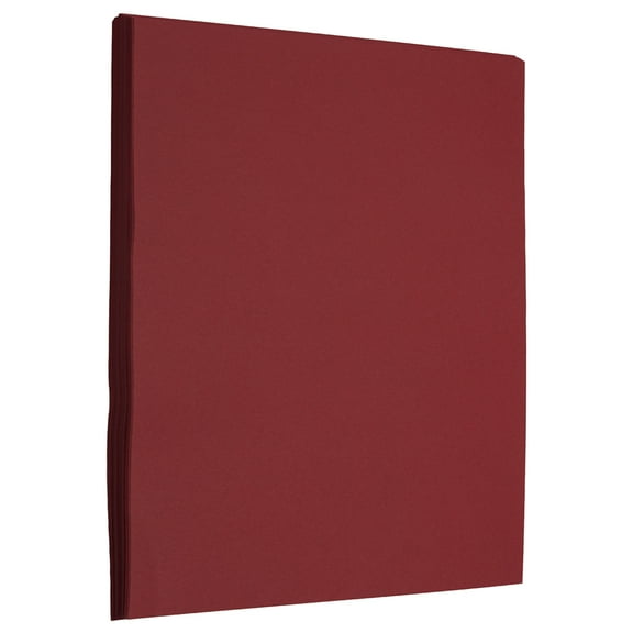 JAM Paper Matte Paper, 8.5 x 11, 32lb, Dark Red, 500/Pack