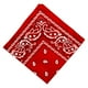 thumbnail image 4 of Bandana de algodón con estampado de cachemira Hugo Paisley Rojo, 4 of 10