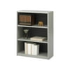 Safco 7171GR Value Mate Series Bookcase, 3 Shelves, 31-3/4w x 13-1/2d x 41h, Gray