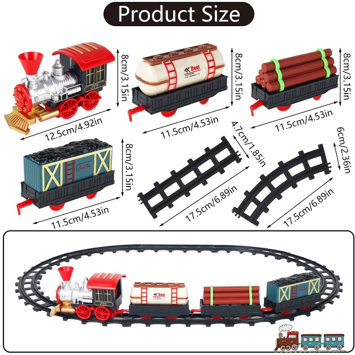 Ariko XXL Train Track Set - Train électrique avec locomotive