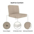 thumbnail image 3 of Covers&All Outdoor Sunbrella Deep Seat Cushion Set, Water, UV & Fade Resistant Patio Chair Cushions, High-Density 5" Thick Seat & Back Cushions for Outdoor Furniture, 3 of 6