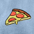 thumbnail image 2 of Dalix Pizza Embroidered Fleece Zip Washed Hoodie Cold Fall Winter Women in Misty Blue XL X-Large, 2 of 5