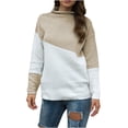 thumbnail image 2 of EGNMCR Chandails pour Femmes Mode Décontractée Col Rond Manches Longues Imprimé Chandail Confortable, Cadeaux pour Femmes, 2 of 5