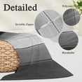 thumbnail image 3 of Black Gray Ombre Pillow Covers 12"x20", Vintage Country Wooden Soft Brushed Microfiber Breathable Throw Pillow Covers, Decorative Pillowcase with Zipper for Couch Sofa Bedroom Living Room, 3 of 9