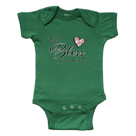 

Inktastic Well Bless your Heart with Floral Print Gift Baby Boy or Baby Girl Bodysuit