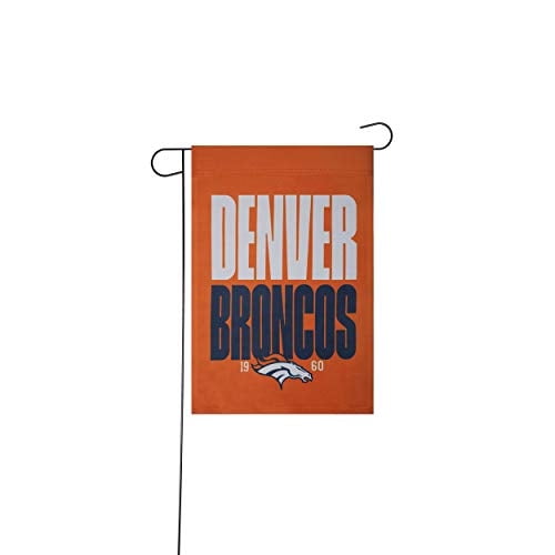 Bandera de jardín FOCO Denver Broncos logotipo del equipo de la NFL