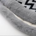 thumbnail image 5 of Levmjia Women Shawl Striped Trim Wrap Cape Warm Open Front Loose Outerwear Autumn Winter Street Shopping Date Soft Variations Available, 5 of 8