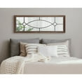 thumbnail image 4 of Kate and Laurel Bakersfield Farmhouse Wall Mirror, 13 x 30, Walnut Brown, Traditional Windowpane Mirrors for Wall, 4 of 6