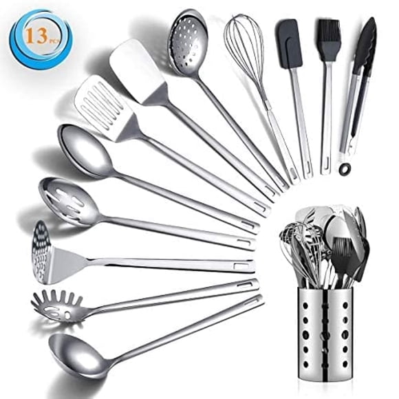 Juego de utensilios de cocina Berglander de acero inoxidable, 13 piezas