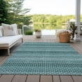 thumbnail image 6 of Addison Rugs Chantille Indoor/Outdoor Transitional Stripes Teal Washable Rectangle Rug, 10' x 14', 6 of 6